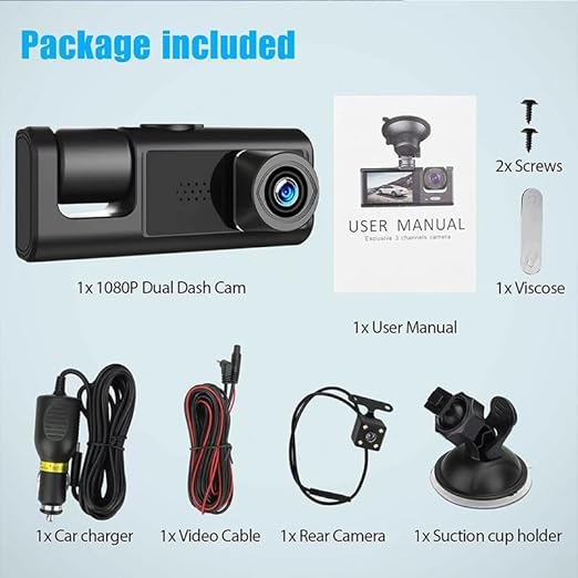 CAMARA DE VIGILANCIA PARA CARRO 3 en 1