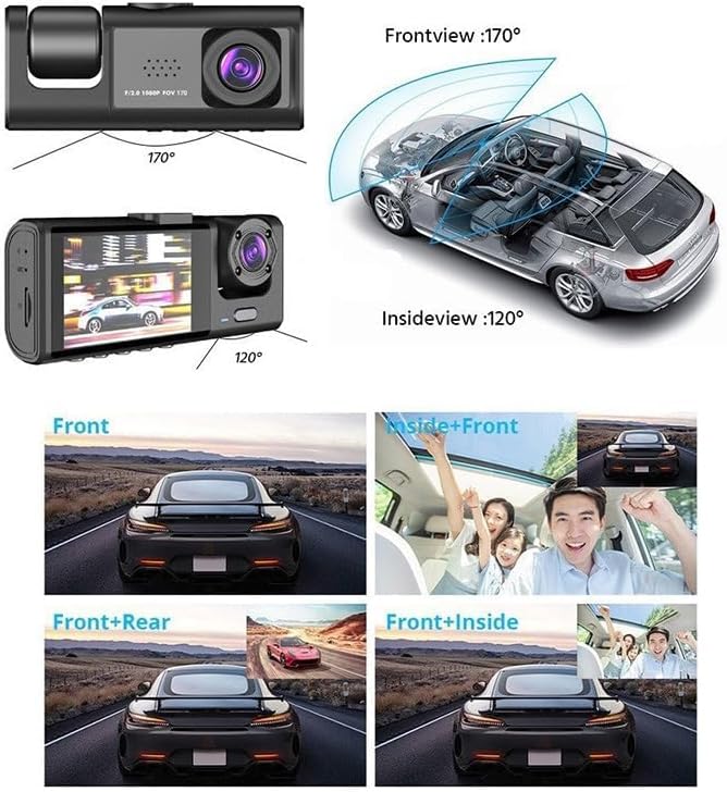 CAMARA DE VIGILANCIA PARA CARRO 3 en 1