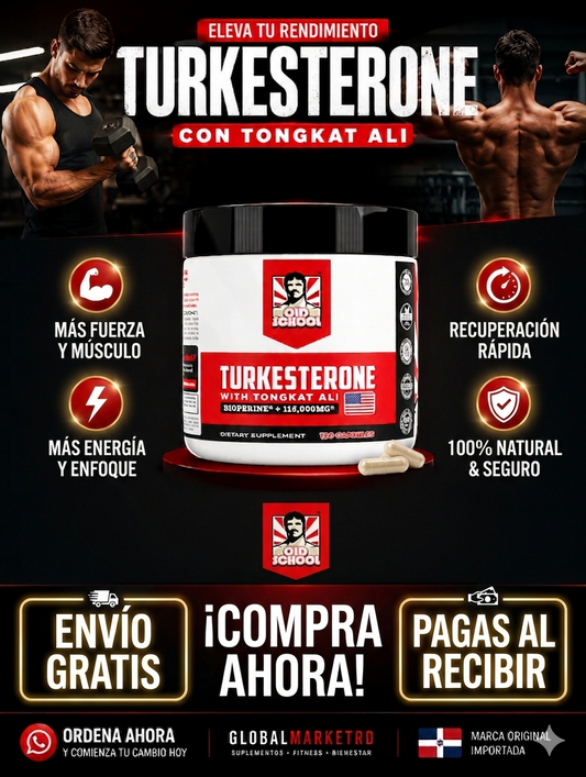 Turkesterone  ( Testosterona) x 120 Cápsulas