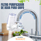 Filtro purificador de agua para el grifo con altos niveles de purificacion